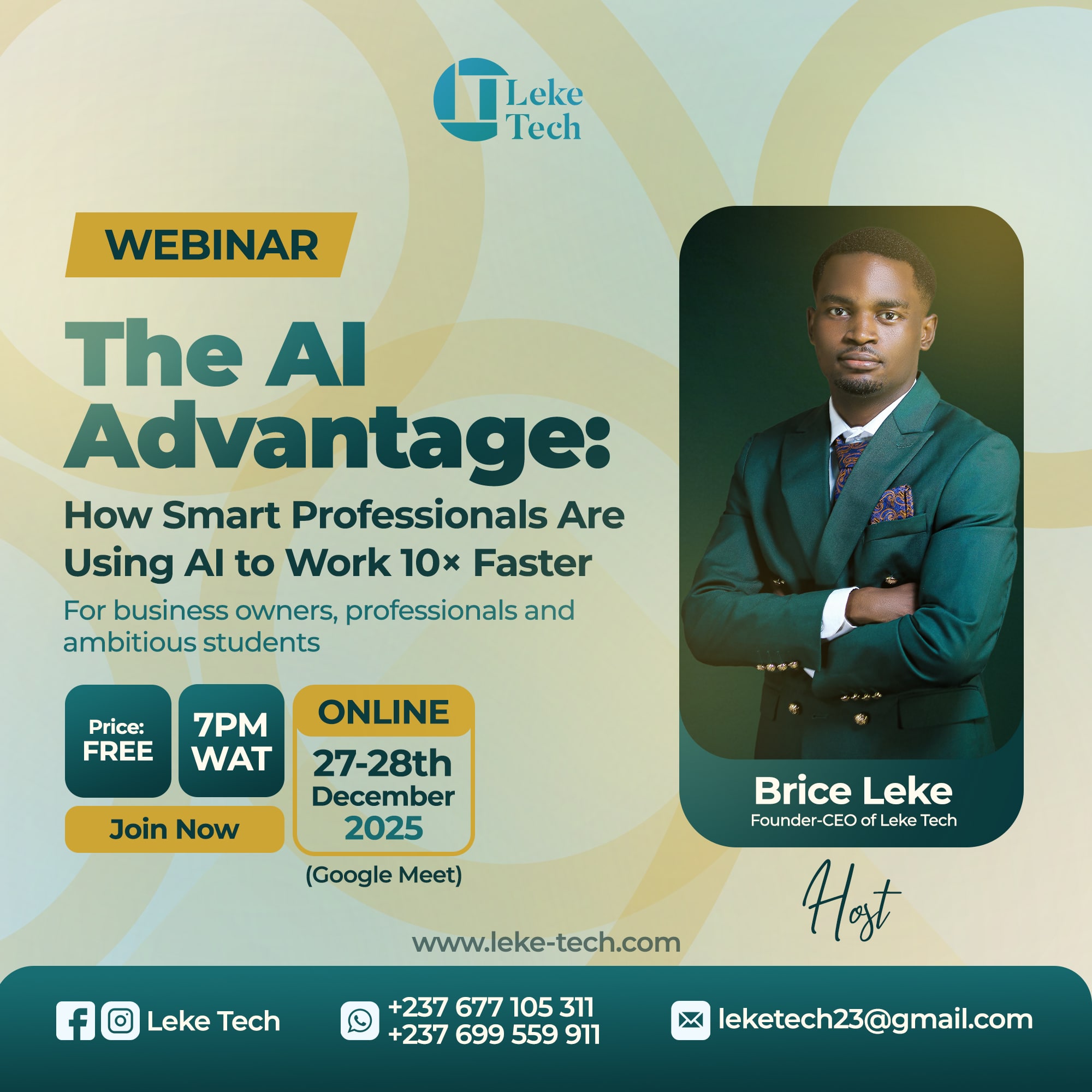 The AI advantage webinar by Leke Tech